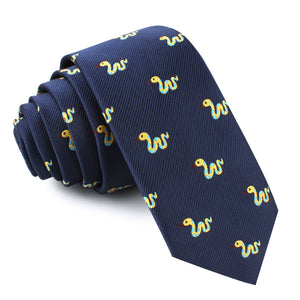 Corn Yellow Snake Skinny Tie