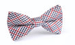 Crimson Gingham Bow Tie