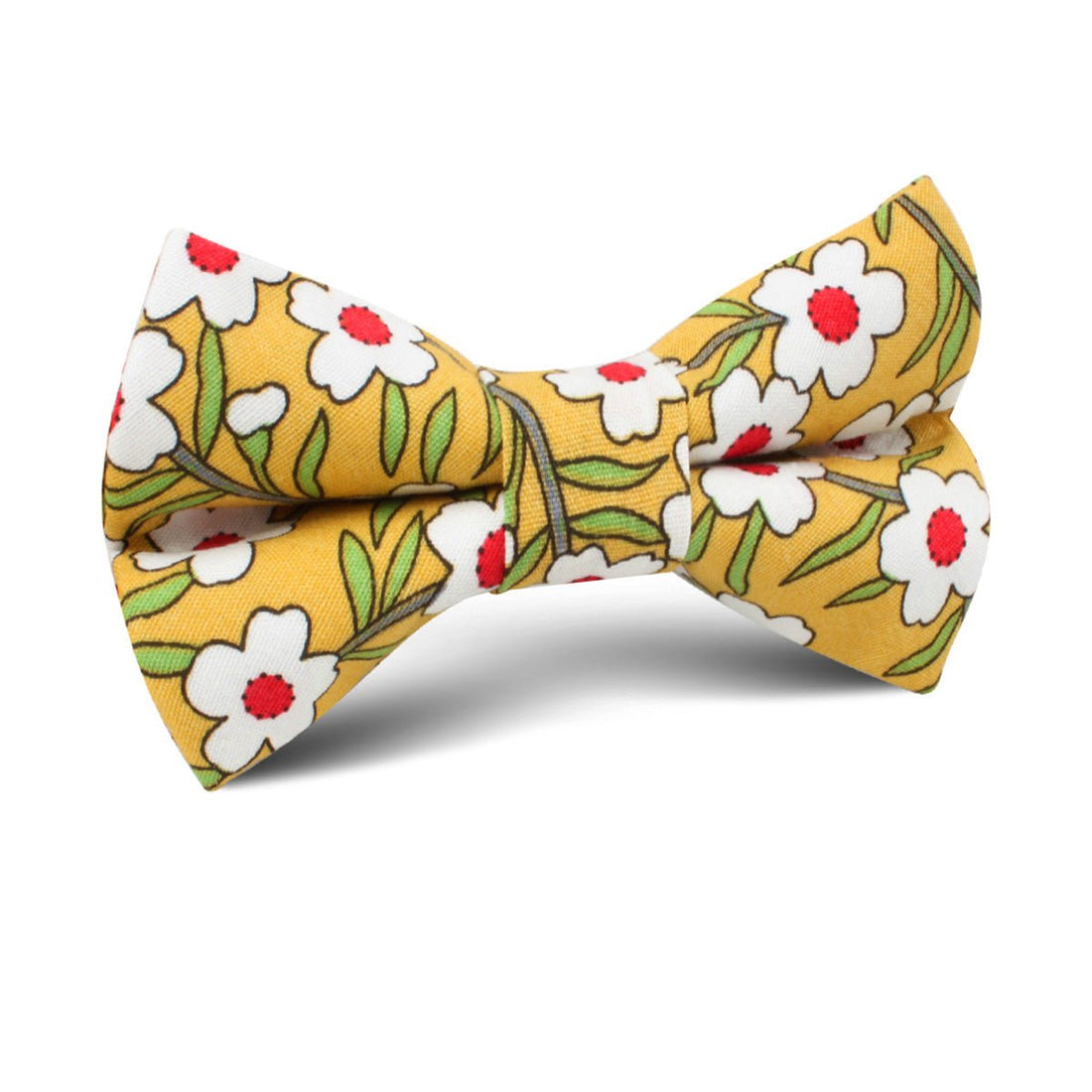 Cuban Marigold Floral Kids Bow Tie