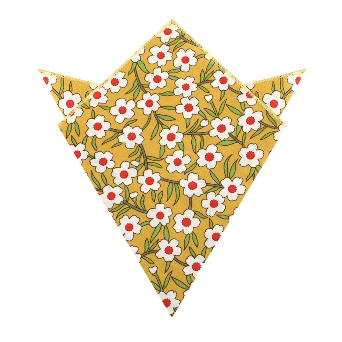 Cuban Marigold Floral Pocket Square