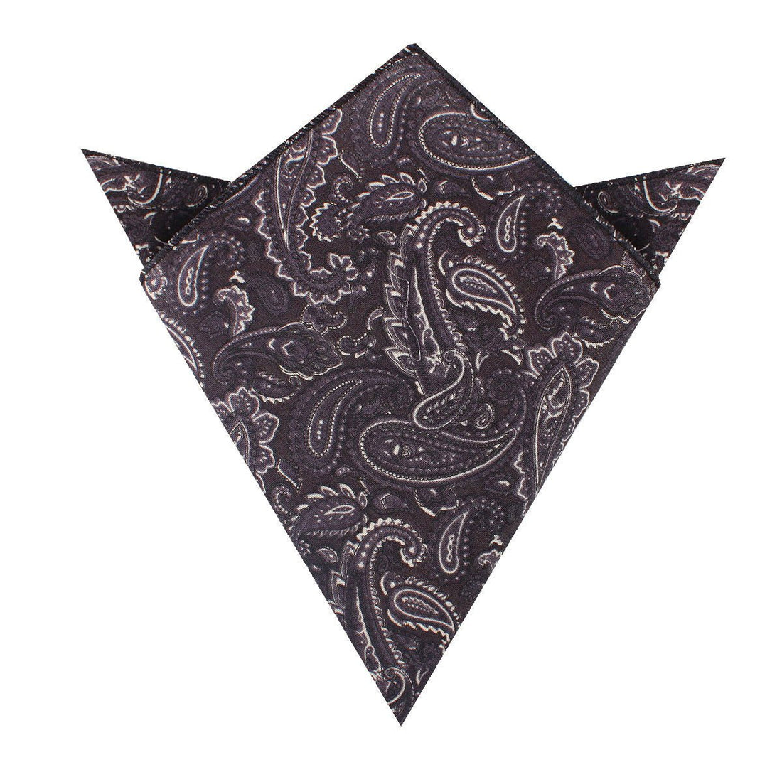 Culaccino Kettle Black Paisley Pocket Square