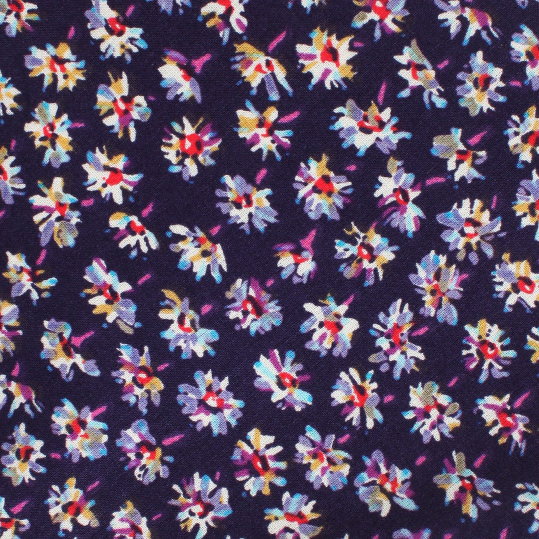 Culiacán Purple Floral Pocket Square Fabric