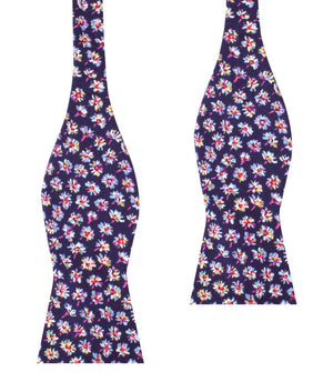 Culiacán Purple Floral Self Bow Tie