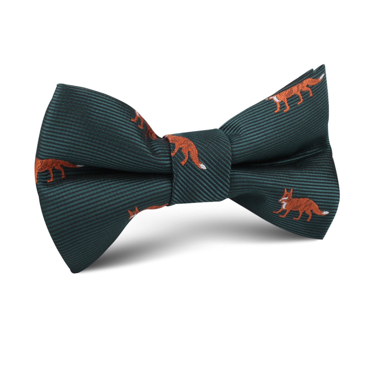 Culpeo Fox Dark Green Kids Bow Tie