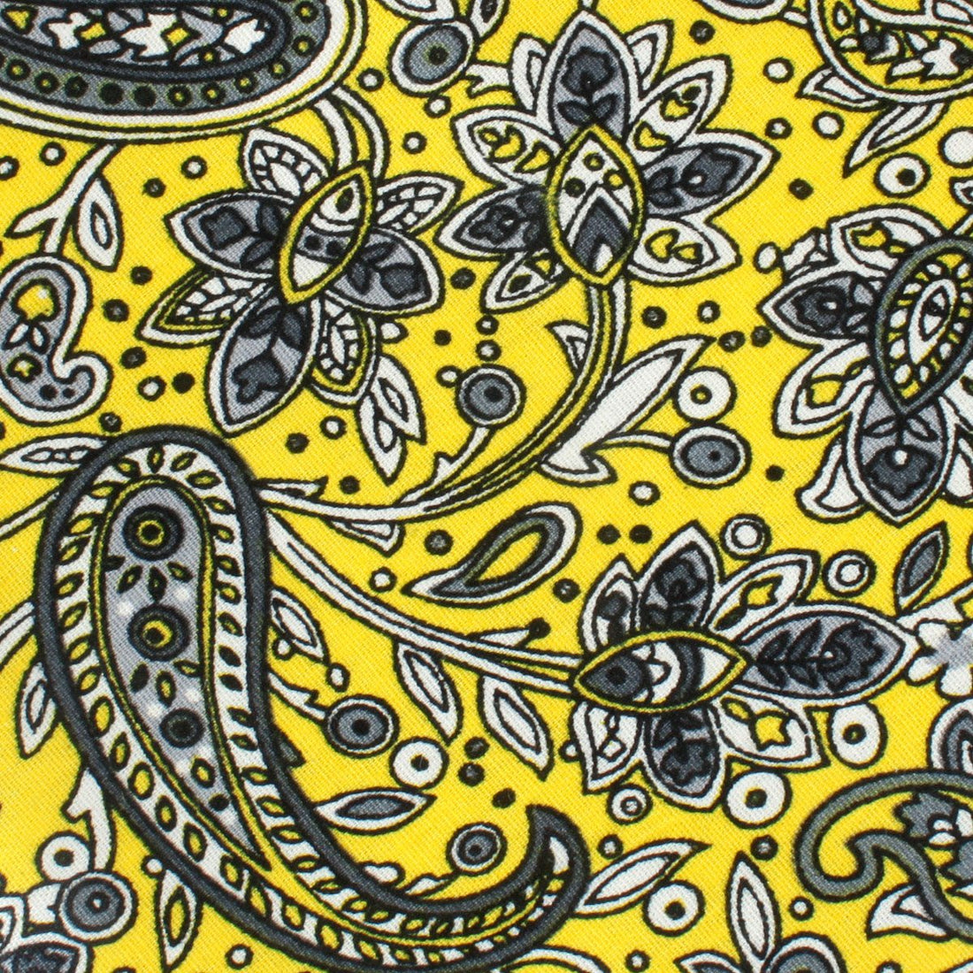 Cyrus Yellow Paisley Bow Tie Fabric