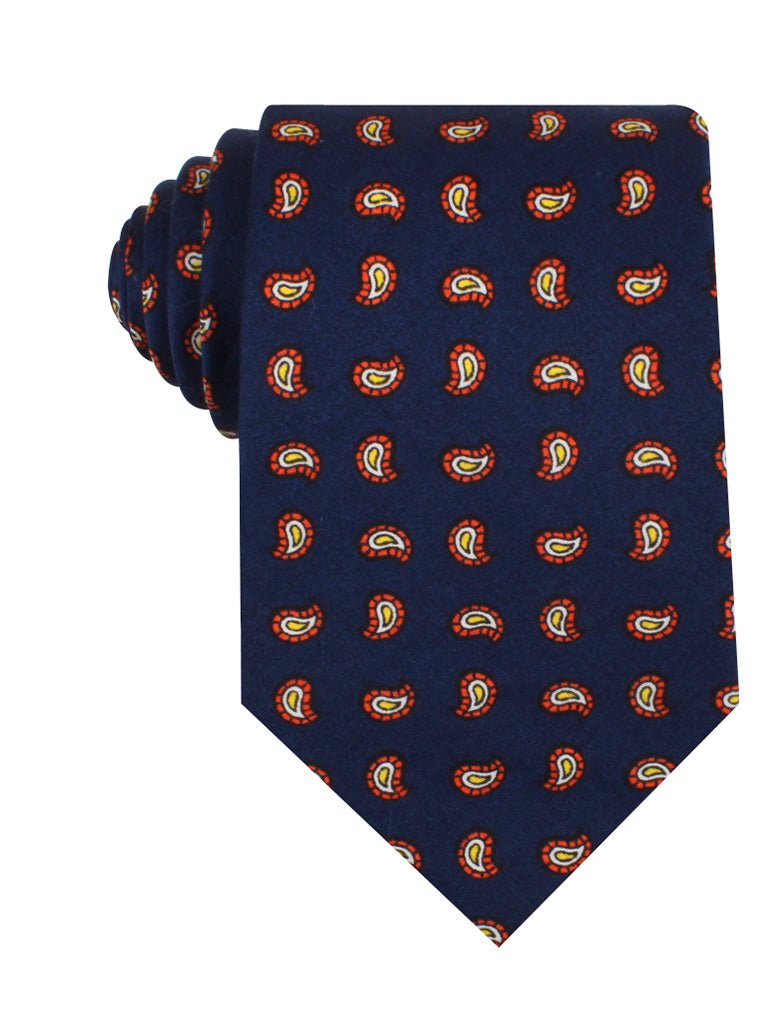 Darius the Great Midnight Blue Paisley Necktie