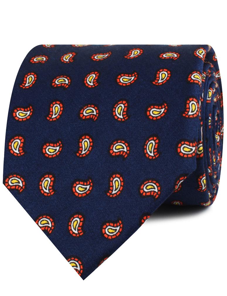 Darius the Great Midnight Blue Paisley Neckties