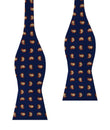 Darius the Great Midnight Blue Paisley Self Bow Tie