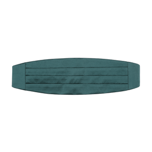 Dark Green Satin Cummerbund