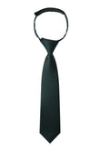 Dark Green Weave Kids Necktie