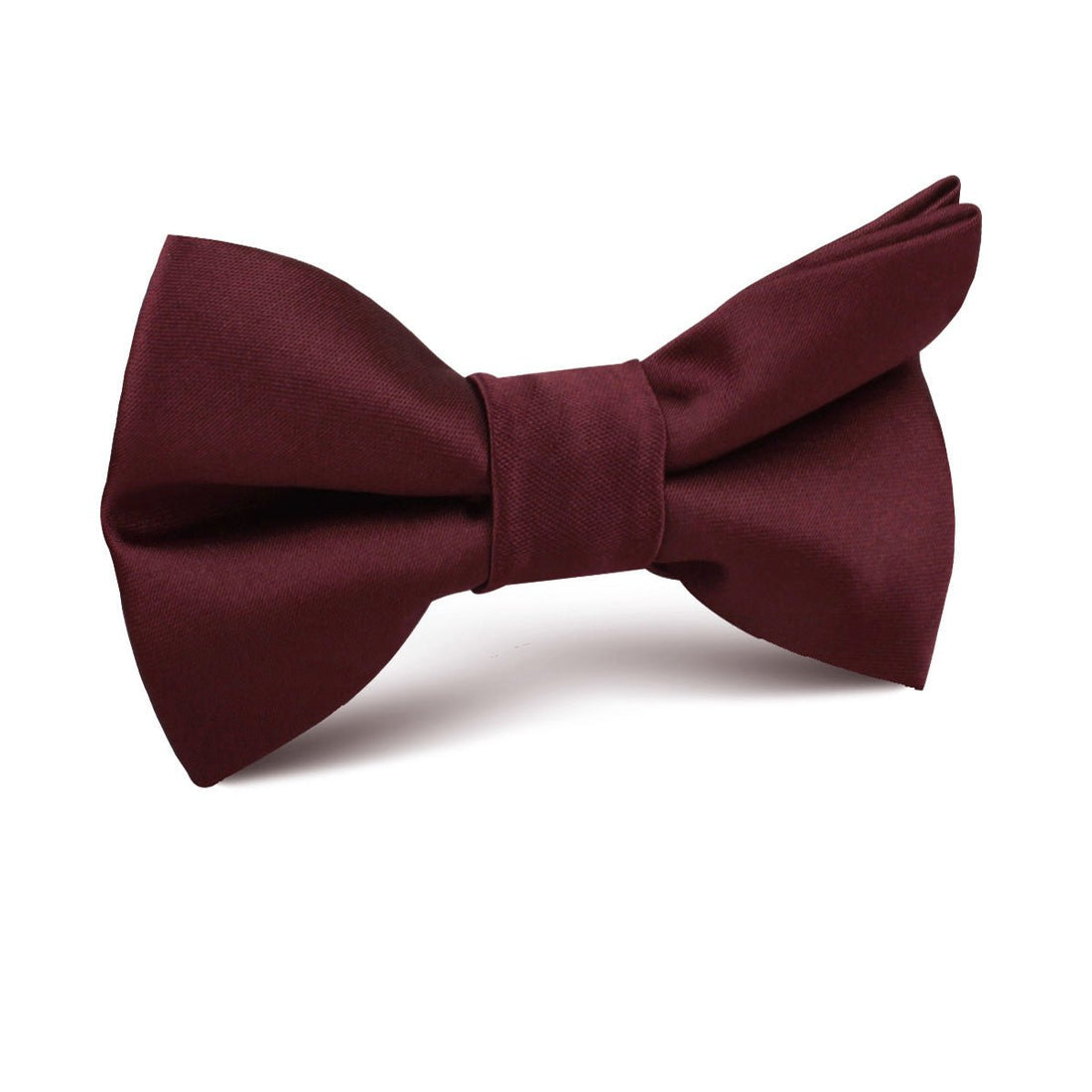 Dark Merlot Wine Satin Kids Bow Tie