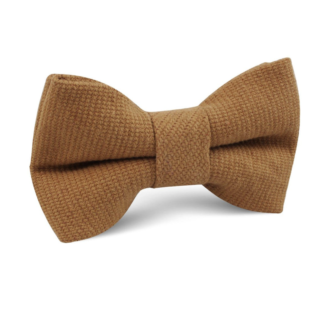 Dark Mustard Twill Linen Kids Bow Tie