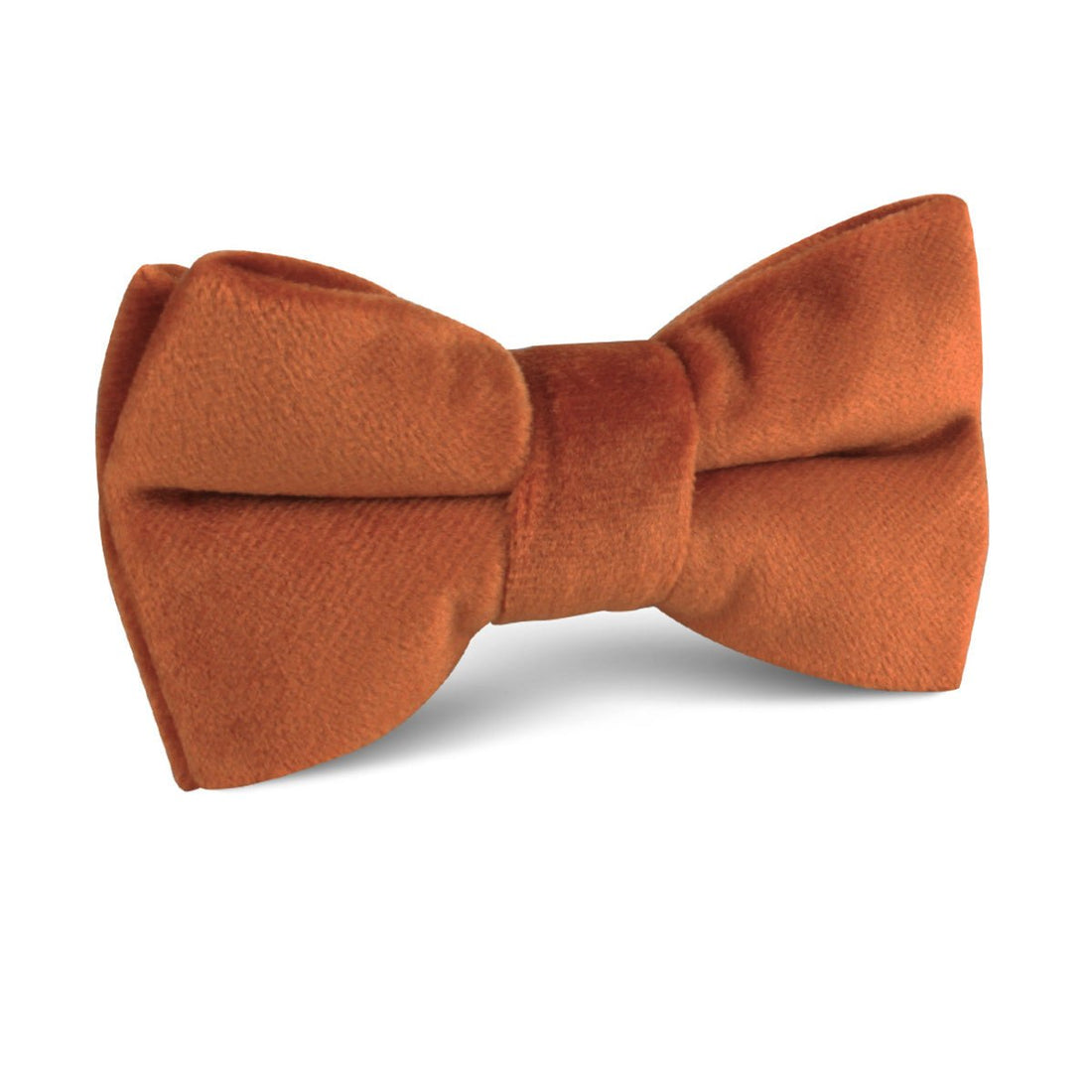 Dark Autumn Gold Velvet Kids Bow Tie