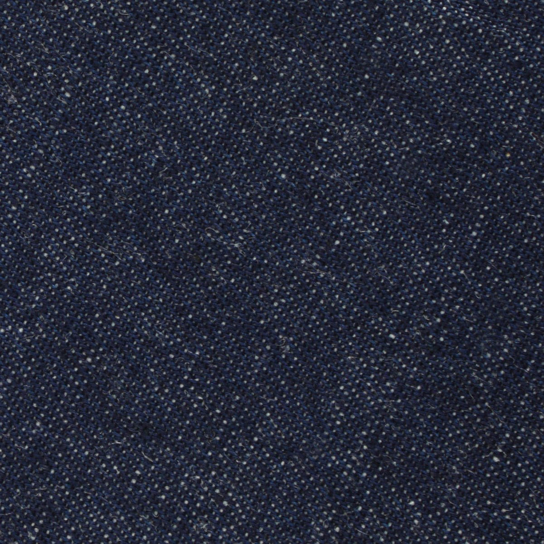 Dark Blue Raw Denim Linen Fabric Necktie