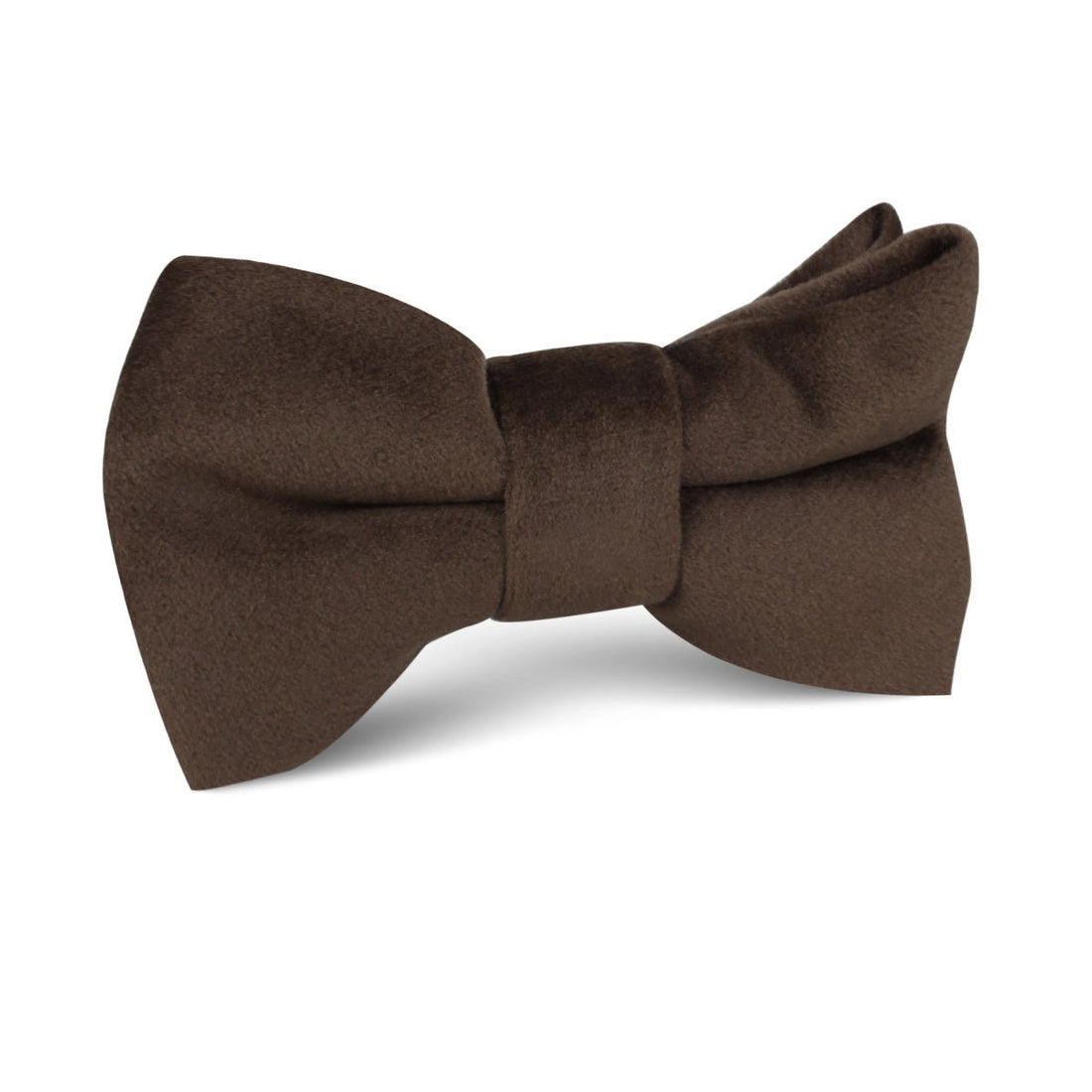 Dark Brown Velvet Kids Bow Tie