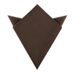 Dark Brown Velvet Pocket Square