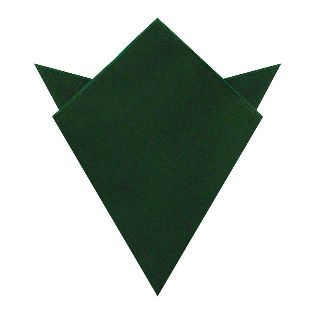 Dark Emerald Green Linen Pocket Square