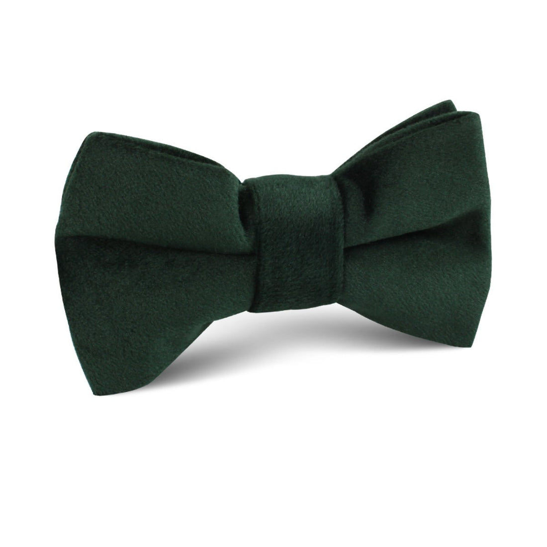 Dark Green Bond Velvet Kids Bow Tie