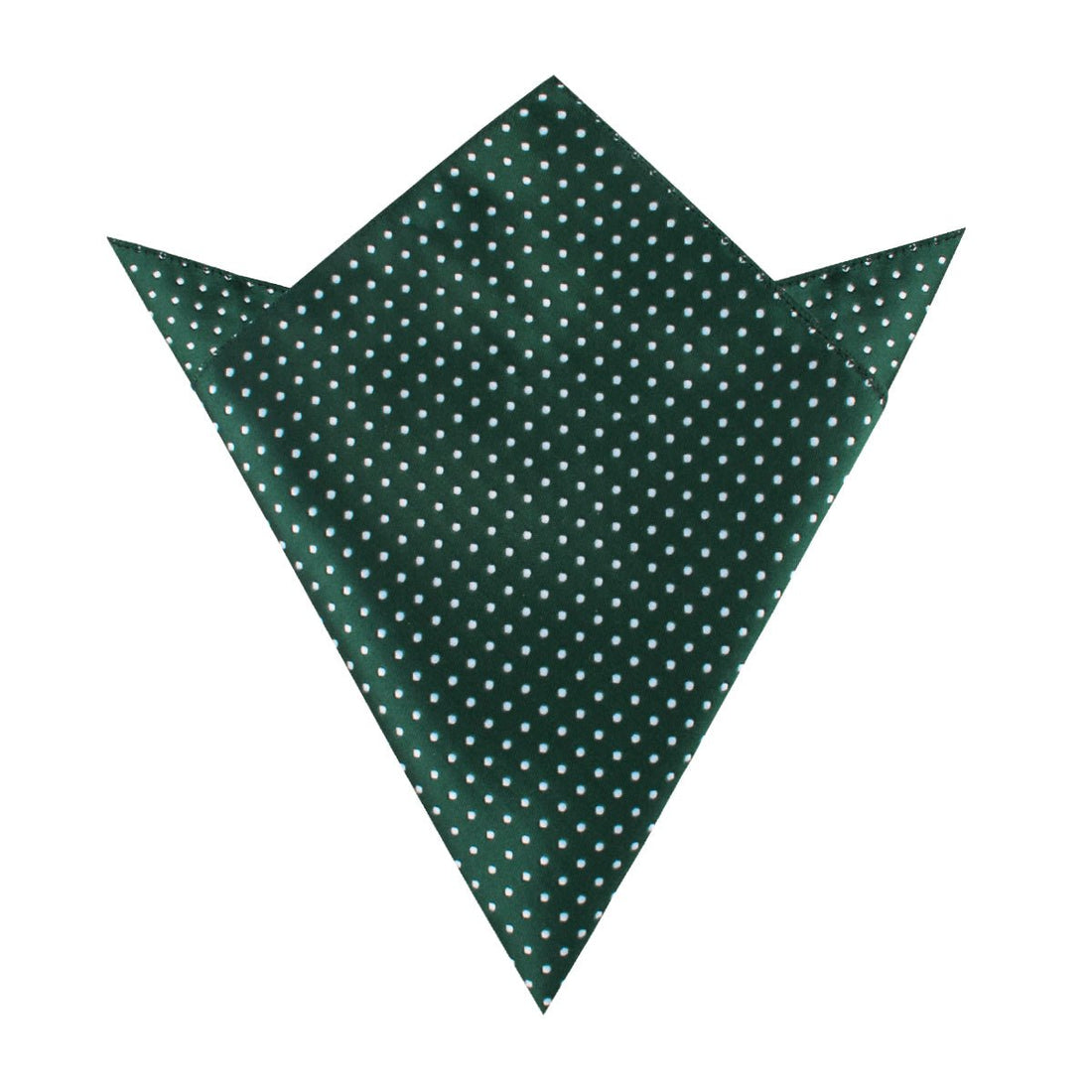 Dark Green Mini Polka Dots Pocket Square