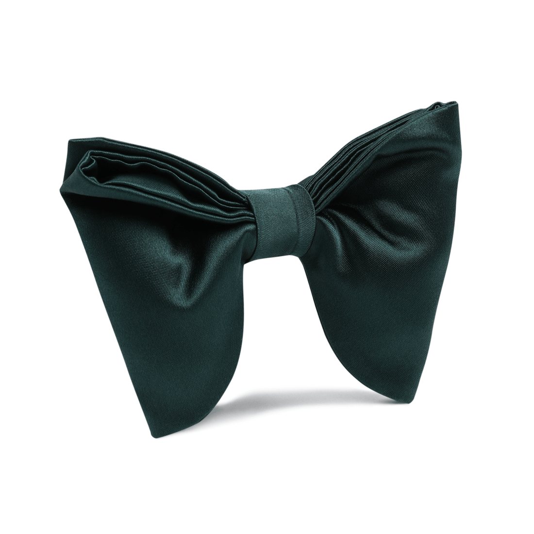 Dark Green Satin Butterfly Bow Tie