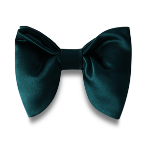 Dark Green Satin Butterfly Bow Tie