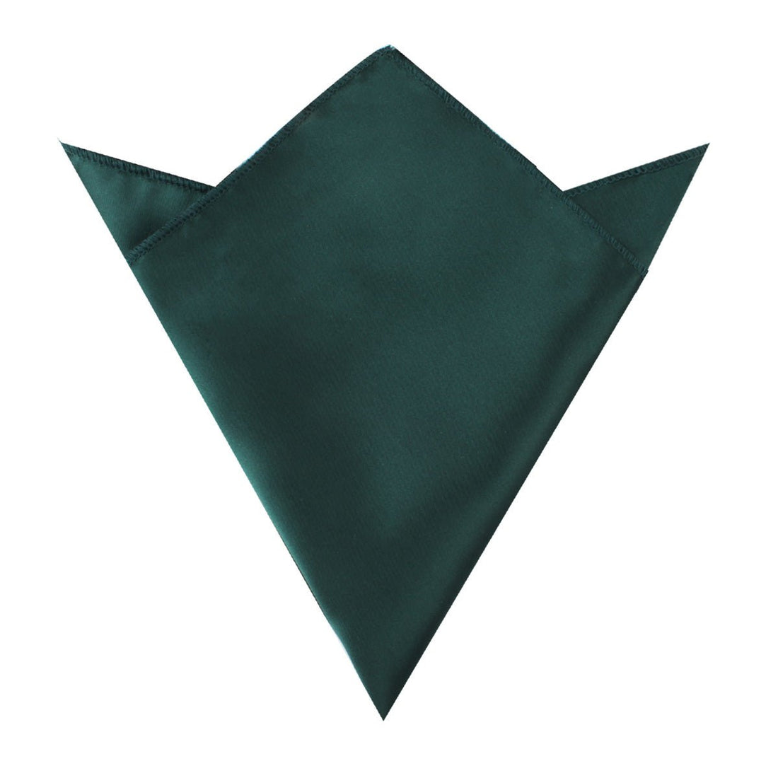 Dark Green Satin Pocket Square