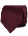 Dark Merlot Wine Satin Neckties