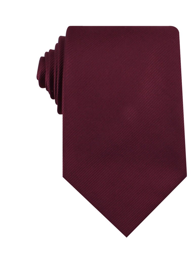 Dark Merlot Wine Twill Necktie