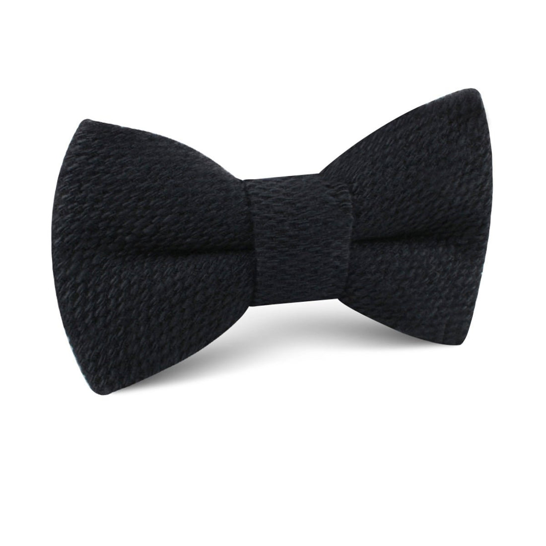 Mr Martin Black Linen Kids Bow Tie