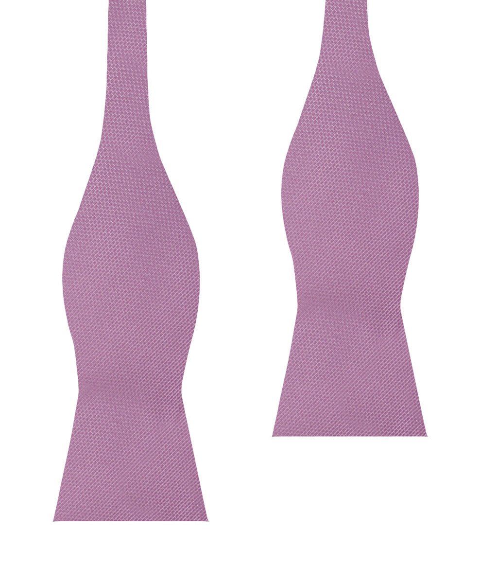 Deep Wisteria Purple Weave Self Bow Tie