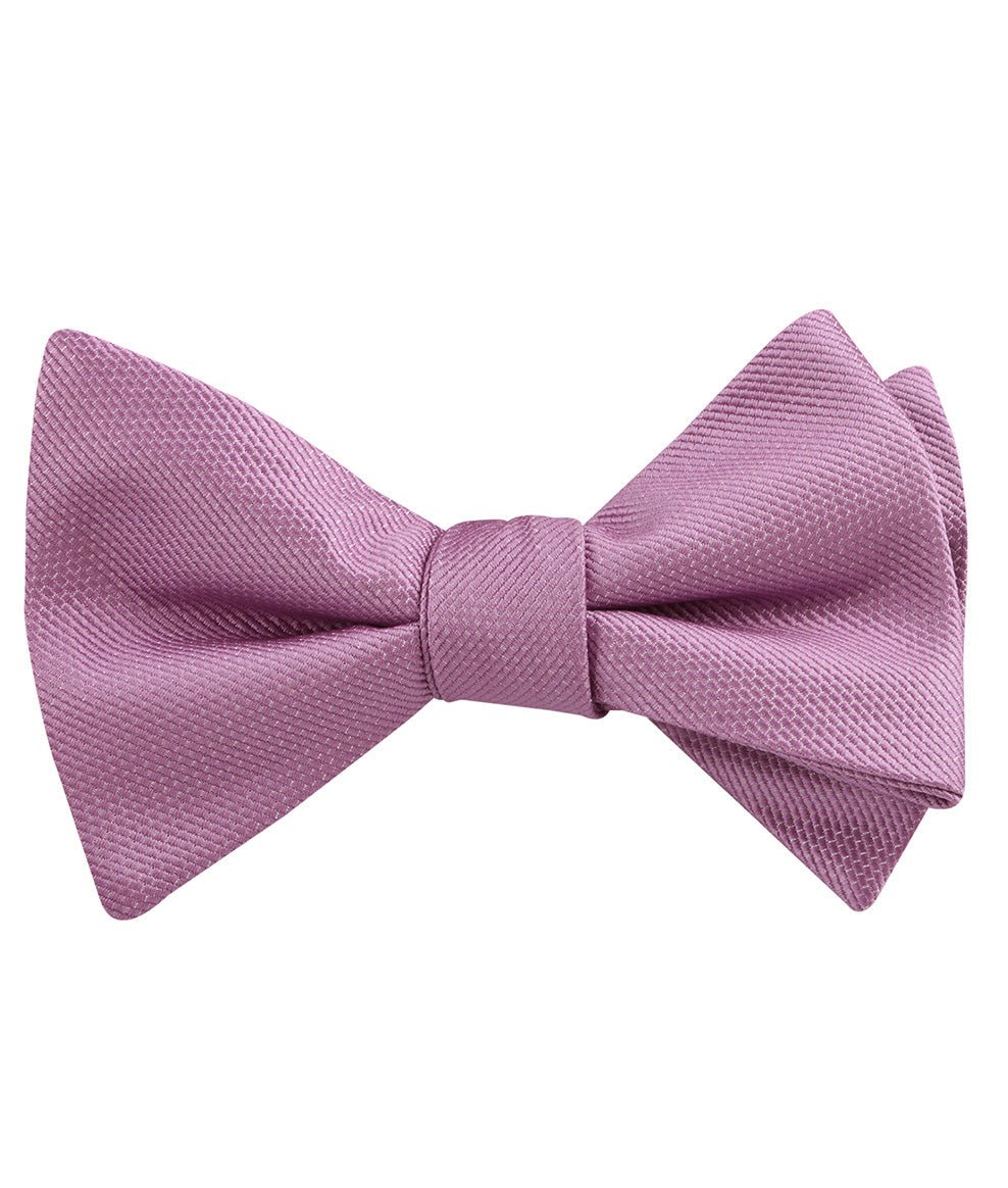 Deep Wisteria Purple Weave Self Tied Bow Tie