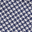 Deep Blue Houndstooth Fabric Pocket Square