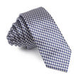 Deep Blue Houndstooth Skinny Tie