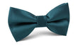 Deep Jade Satin Bow Tie