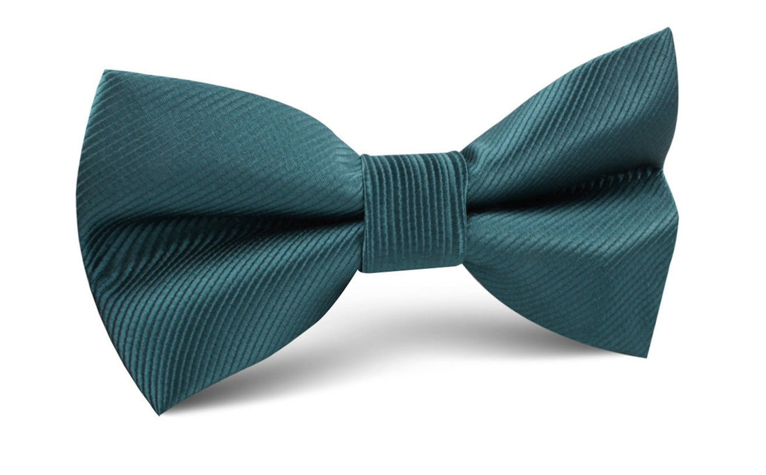 Deep Jade Twill Bow Tie