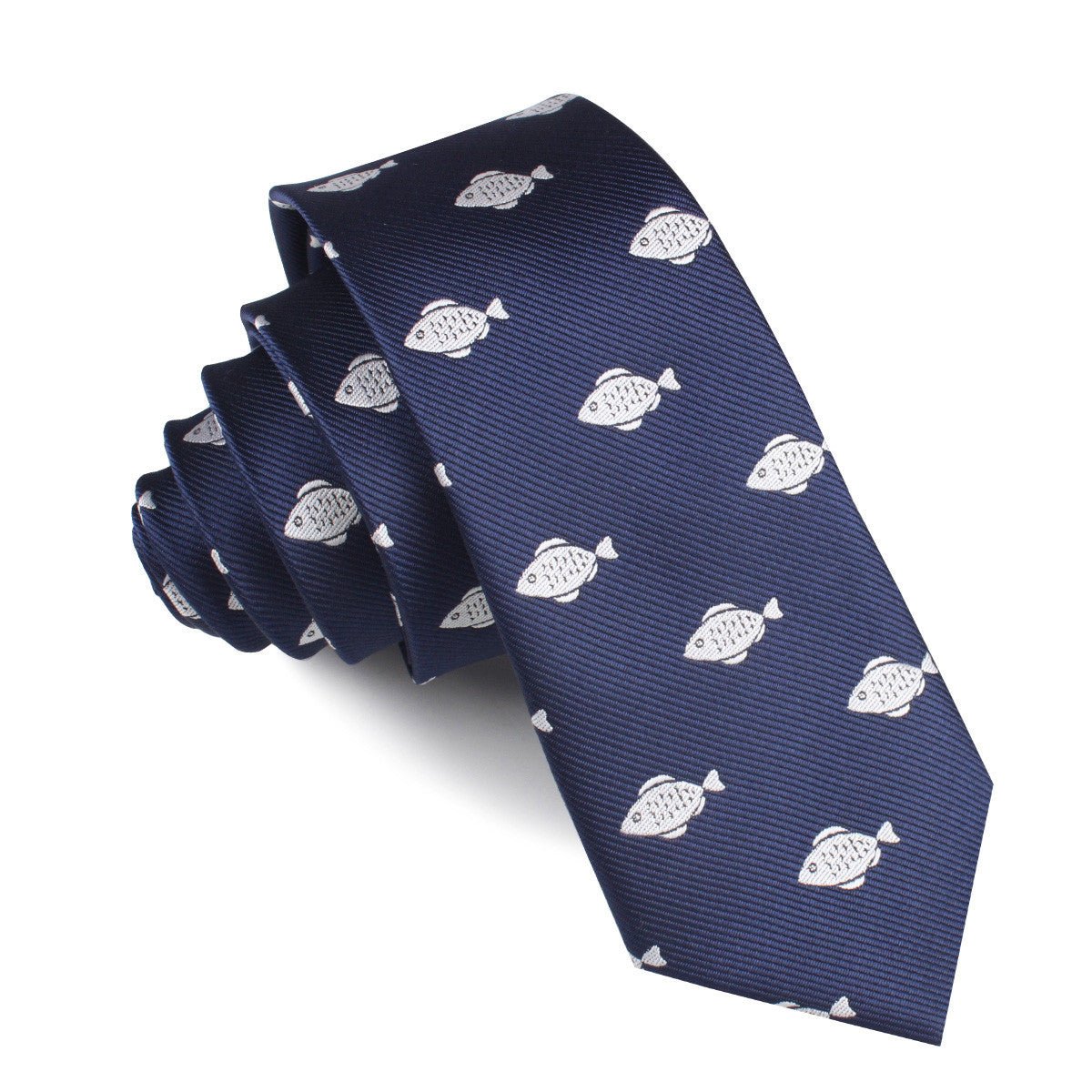 Deep Sea Fish Skinny Tie