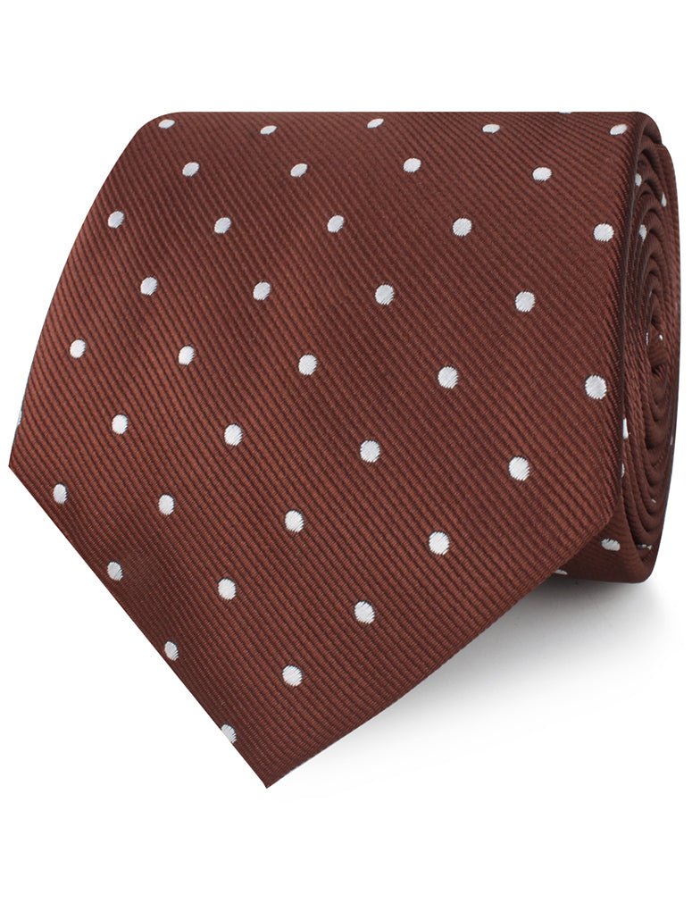 Desert Brown Polka Dots Neckties