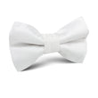 Diamond White Herringbone Chevron Kids Bow Tie