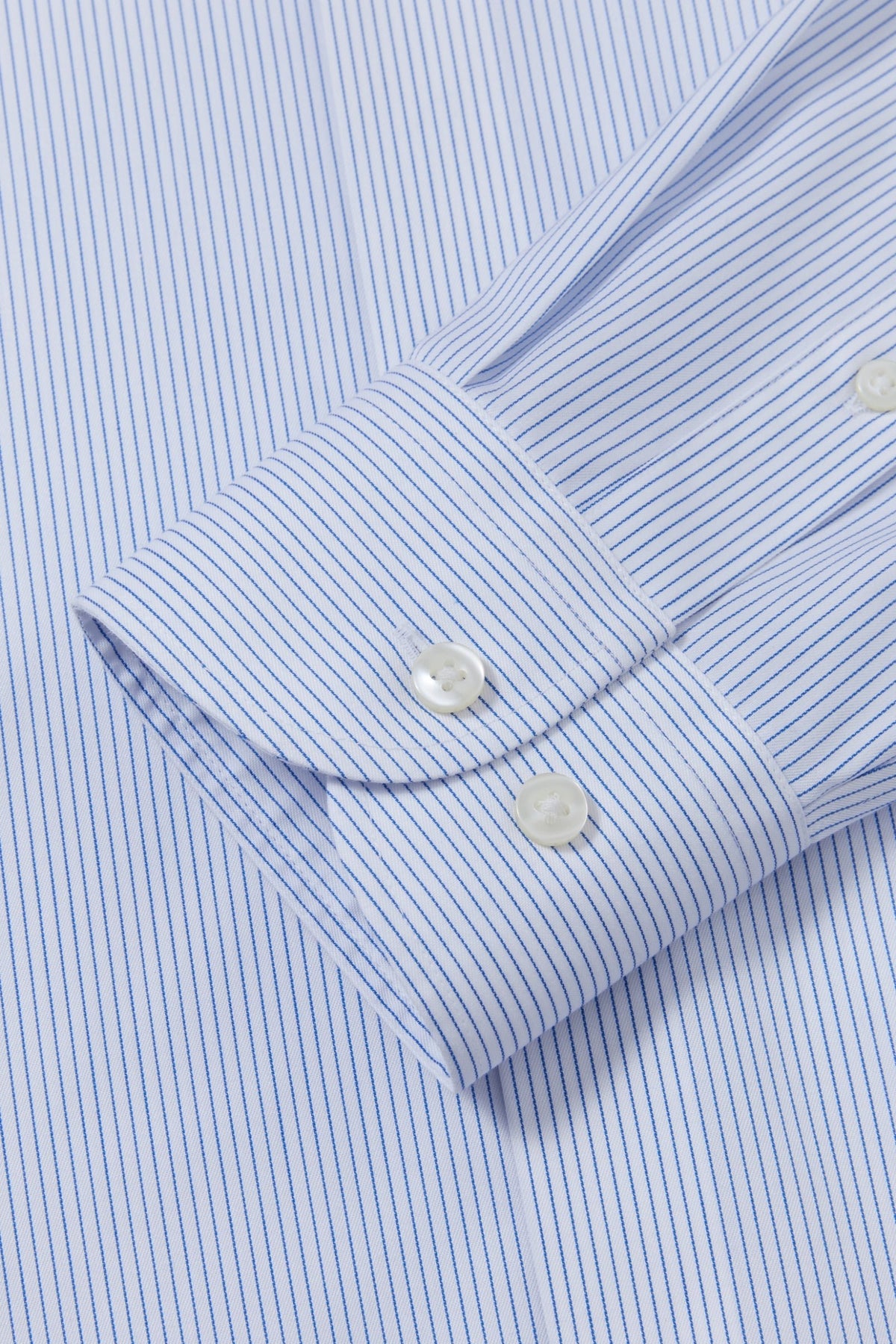 Draco Blue Pinstripe Twill Non-Iron Shirt