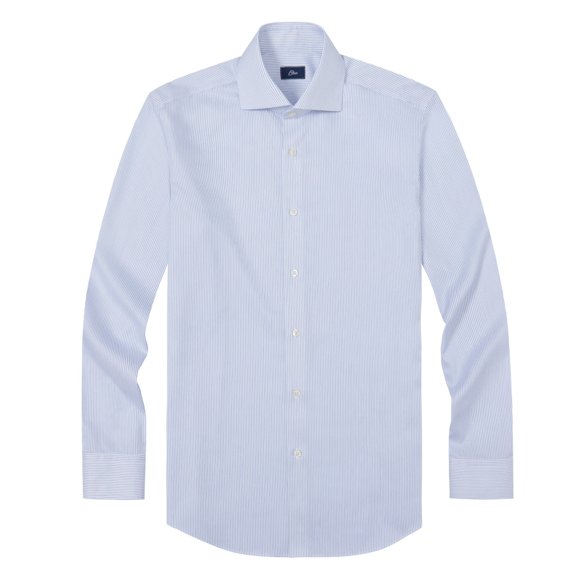 Draco Blue Pinstripe Twill Non-Iron Shirt