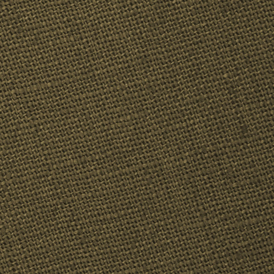 Dry Green Khaki Linen Fabric Necktie