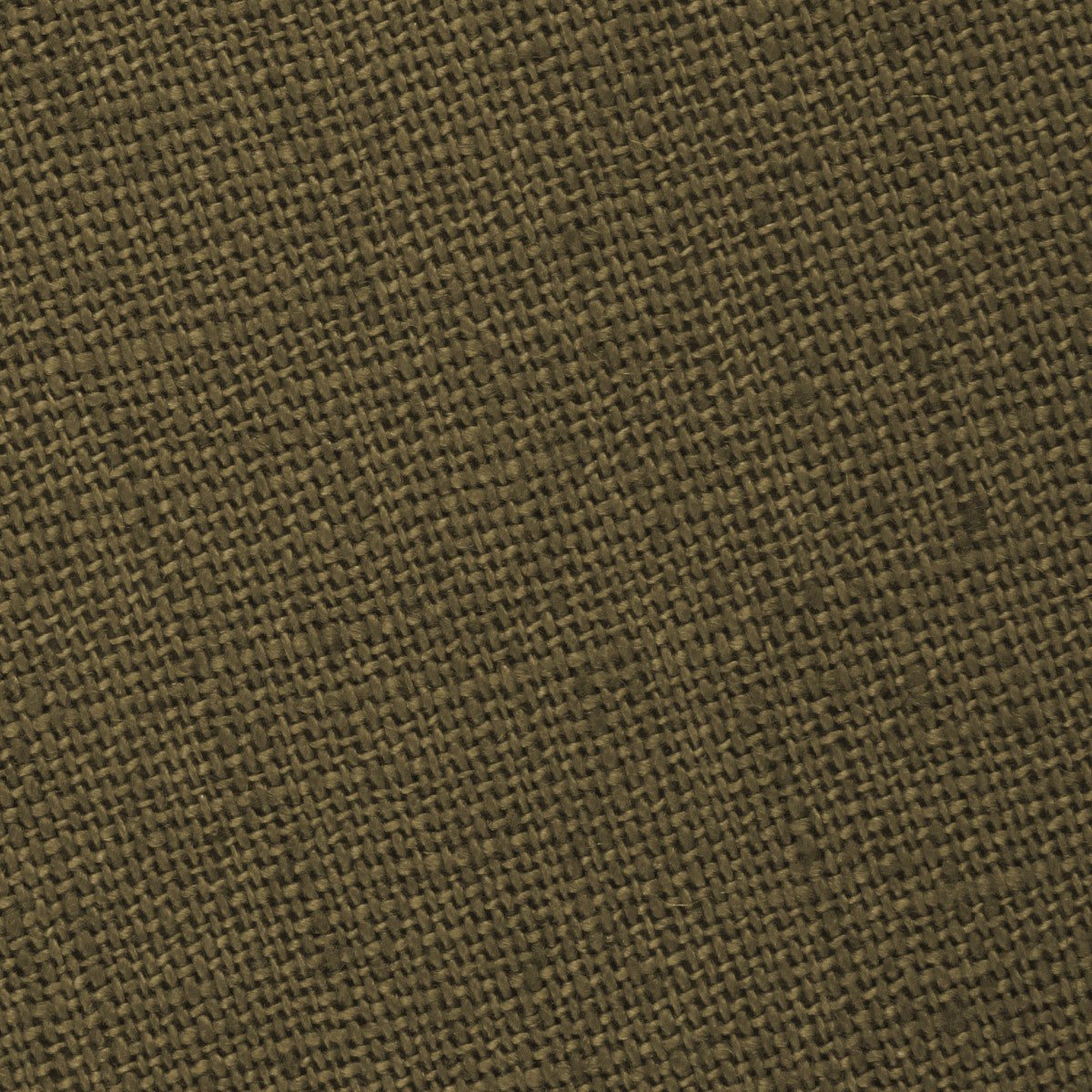 Dry Green Khaki Linen Fabric Necktie