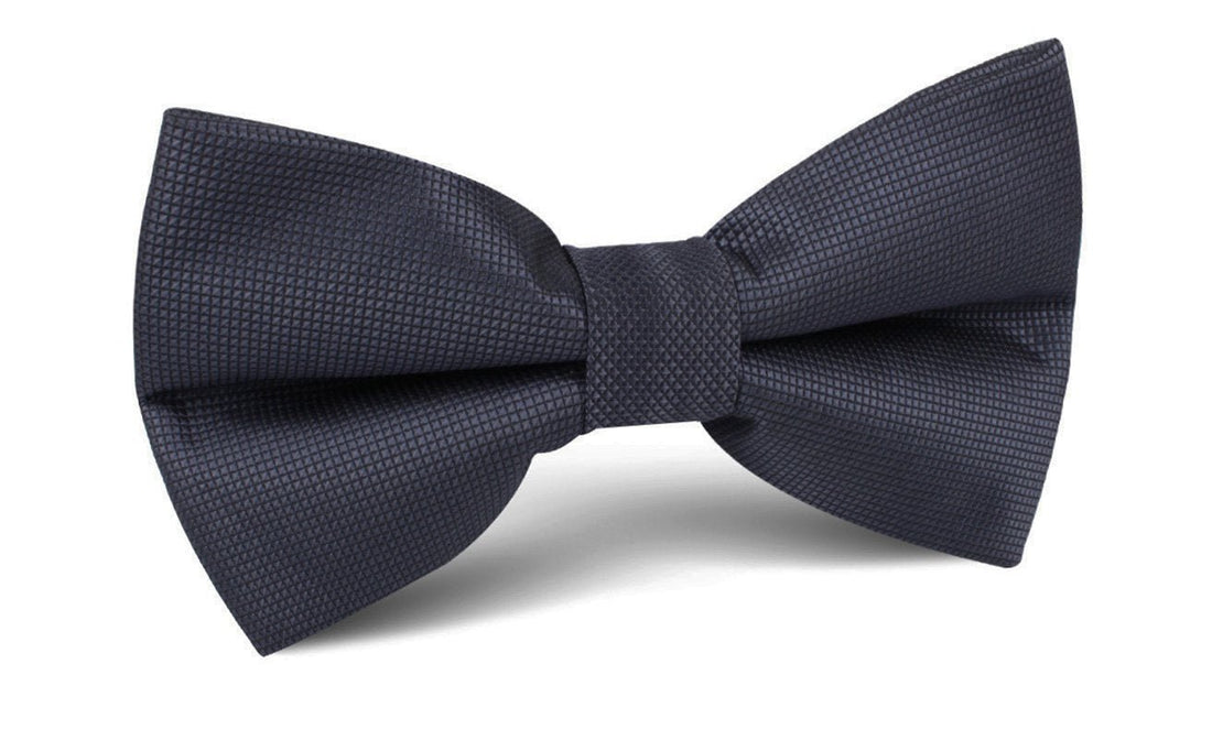 Dubrovnik Charcoal Grey Diamond Bow Tie