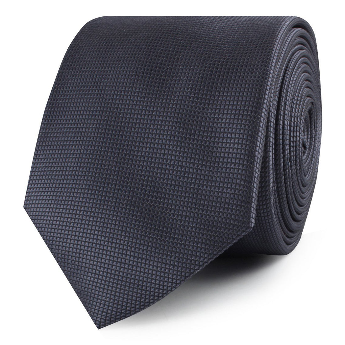 Dubrovnik Charcoal Grey Diamond Skinny Ties