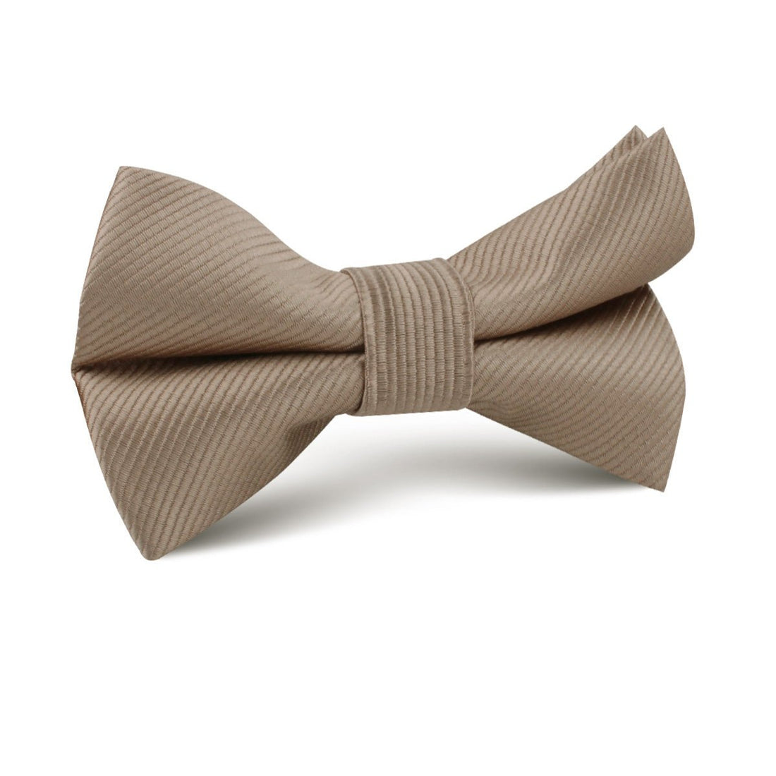 Dune Beige Brown Twill Kids Bow Tie