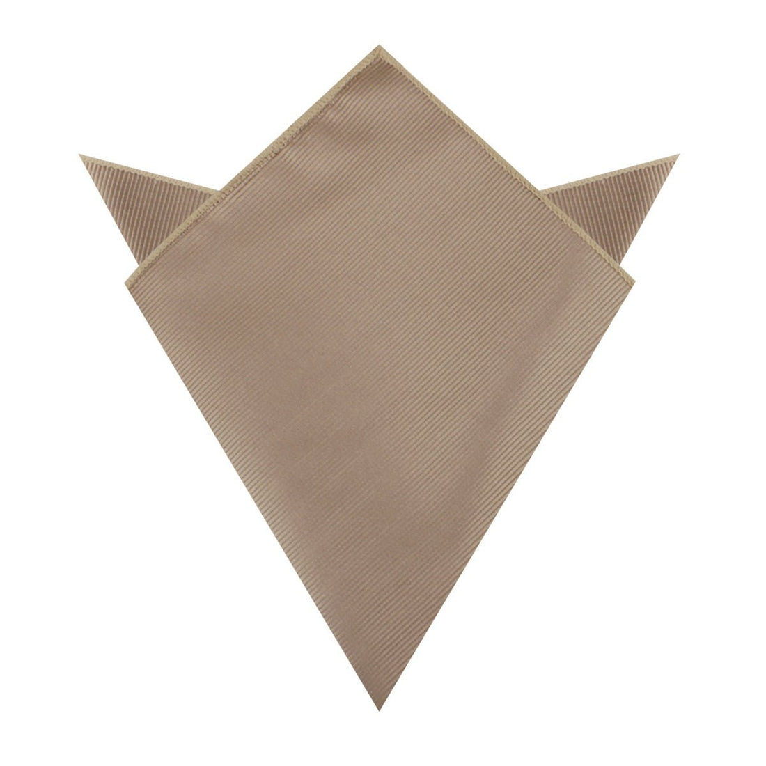 Dune Beige Brown Twill Pocket Square