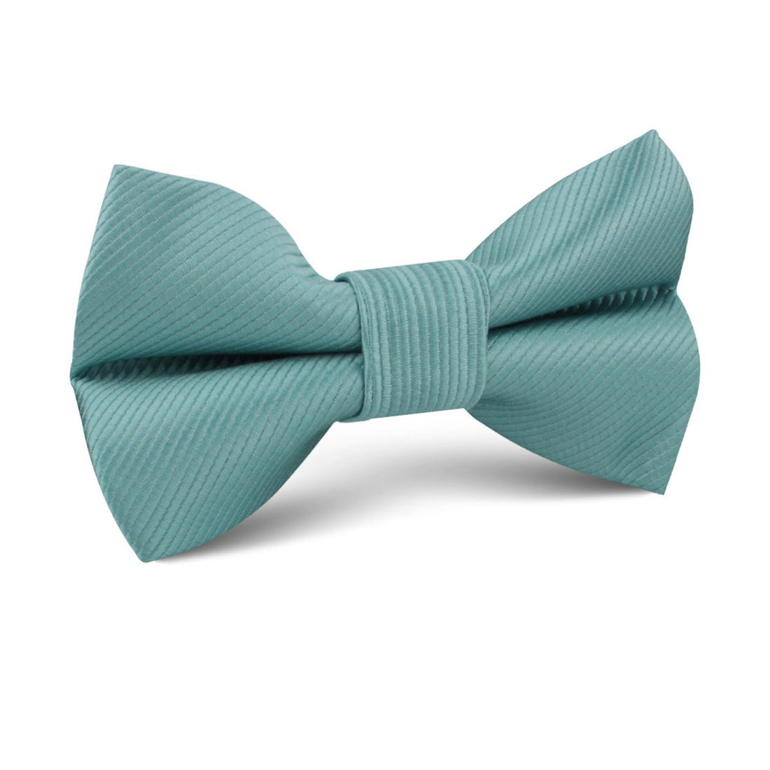 Dusty Jade Green Twill Kids Bow Tie