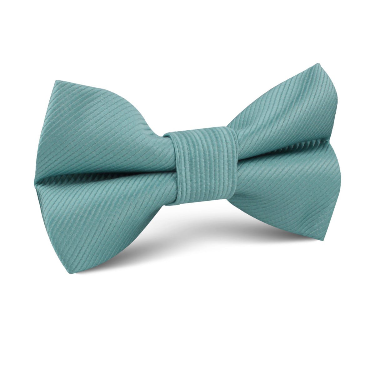 Dusty Jade Green Twill Kids Bow Tie