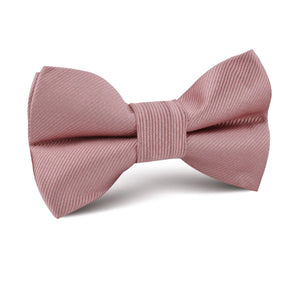 Dusty Rose Twill Kids Bow Tie