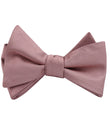 Dusty Rose Twill Self Tied Bow Tie